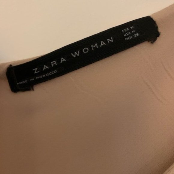 Zara Nude Spaghetti Strap Dress - Picture 5 of 5